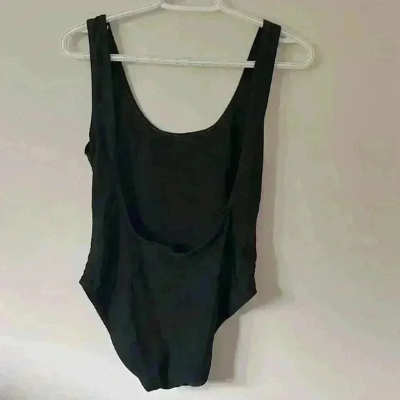 Smooch Luxe “Champagne  Campaign” Black One Piece Swimsuit Size Small - Picture 3 of 4